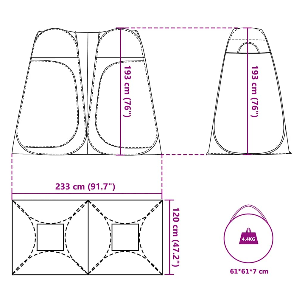 Tienda De Privacidad Pop-Up Impermeable