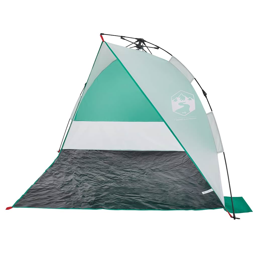 Tienda De Playa Impermeable Apertura Rápida Verde Agua