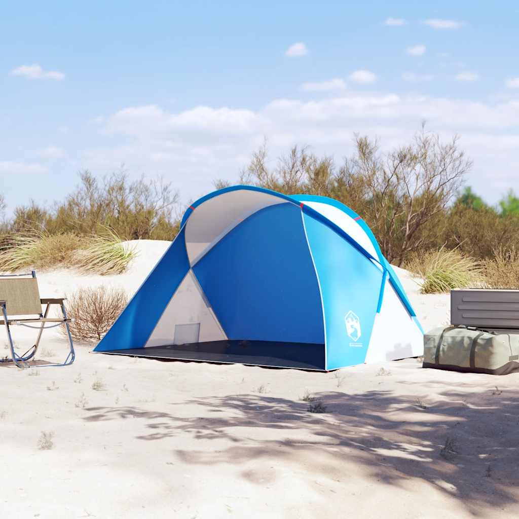 Tienda De Playa 2 Personas Impermeable Apertura Rápida Azul