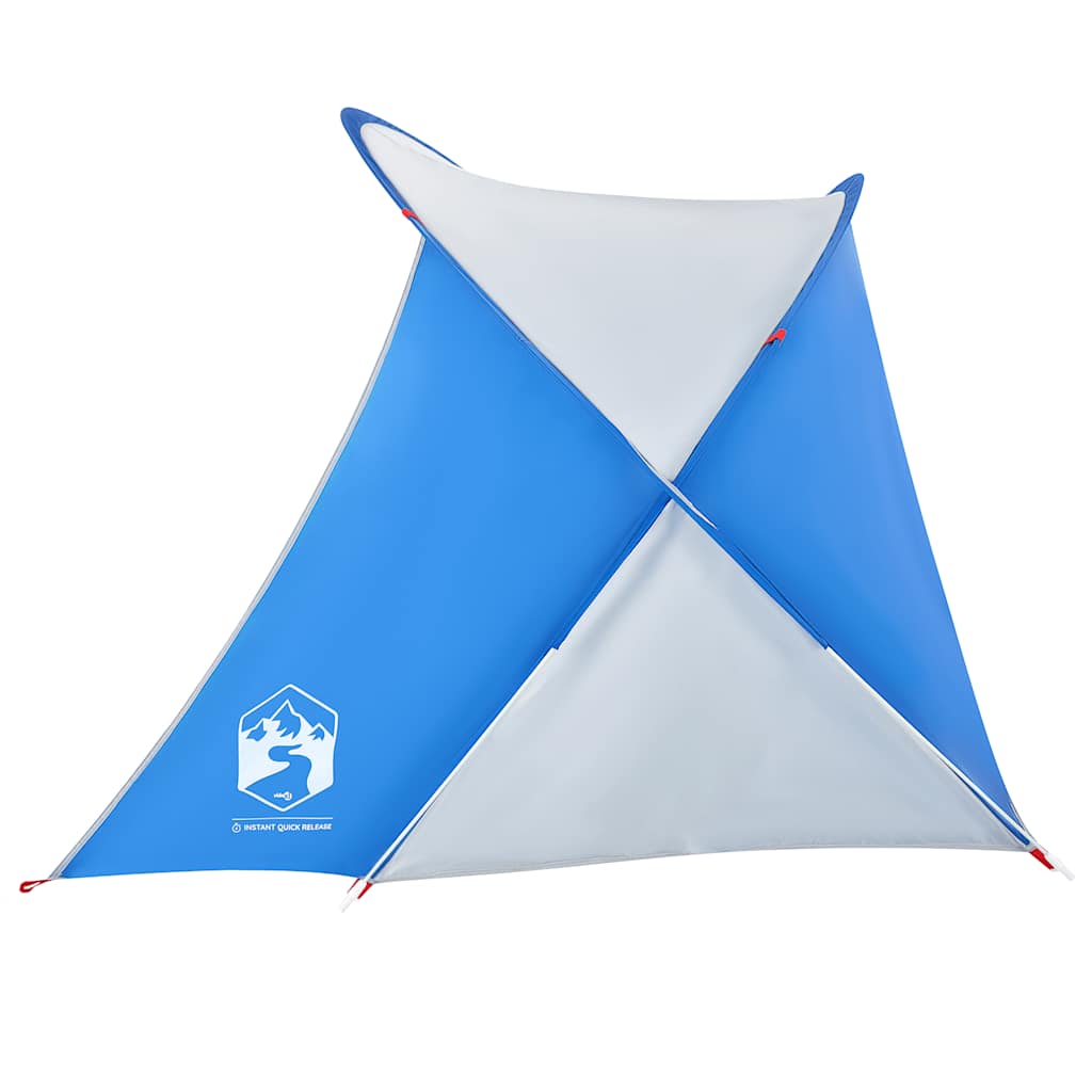 Tienda De Playa 2 Personas Impermeable Apertura Rápida Azul