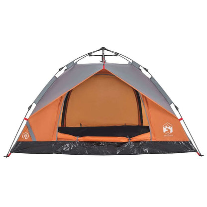 Tienda De Campaña Iglú Apertura Rápida Gris/Naranja