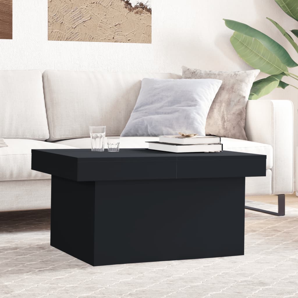 Mesa De Centro Madera De Ingeniería 80X55X40 Cm