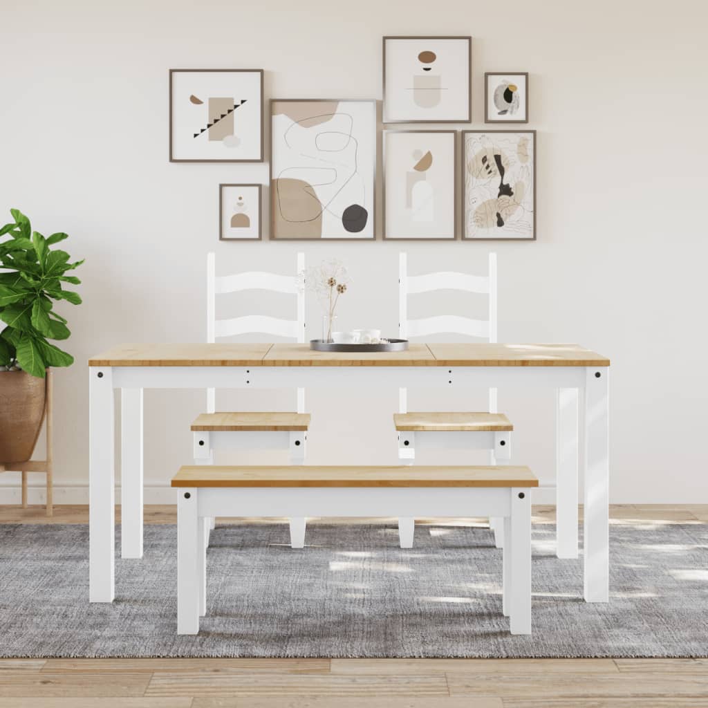 Banco De Comedor Panama Madera Maciza Pino 105X30X45 Cm