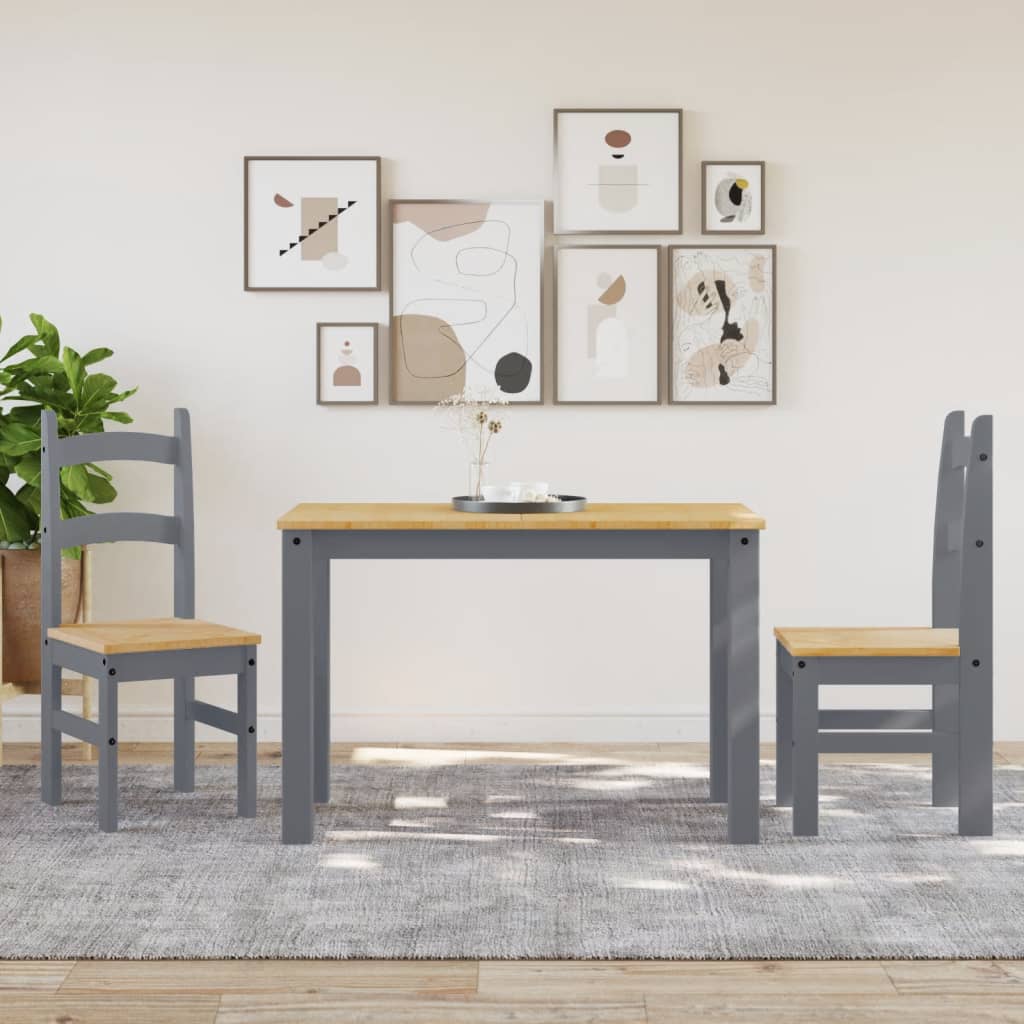 Sillas De Comedor 2 Uds Madera Maciza De Pino 40X46X99 Cm