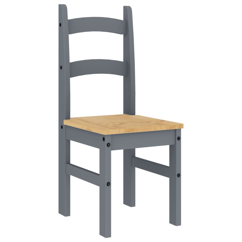 Sillas De Comedor 2 Uds Madera Maciza De Pino 40X46X99 Cm