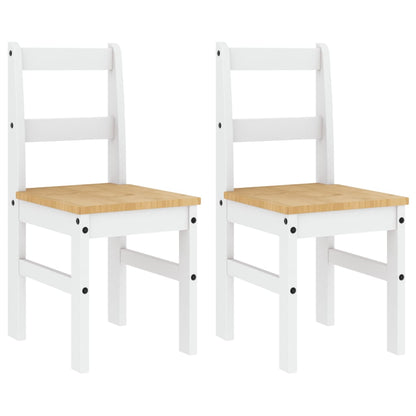 Sillas De Comedor Panama 2 Uds Madera Pino 40X46X90 Cm