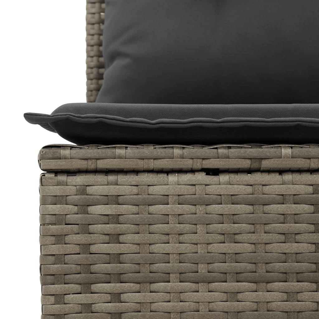 Set De Muebles De Jardín 9 Pzas Y Cojines Ratán Sintético