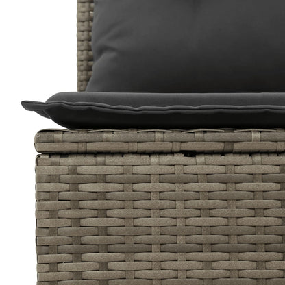 Set De Muebles De Jardín 9 Pzas Y Cojines Ratán Sintético