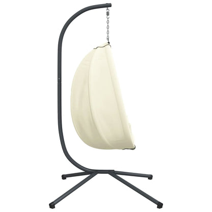 Silla Colgante Huevo Con Soporte Tela Y Acero