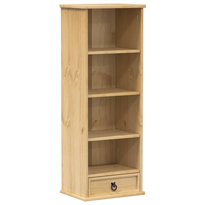 Estantería De Cds Corona Madera Maciza De Pino 40X30X110 Cm