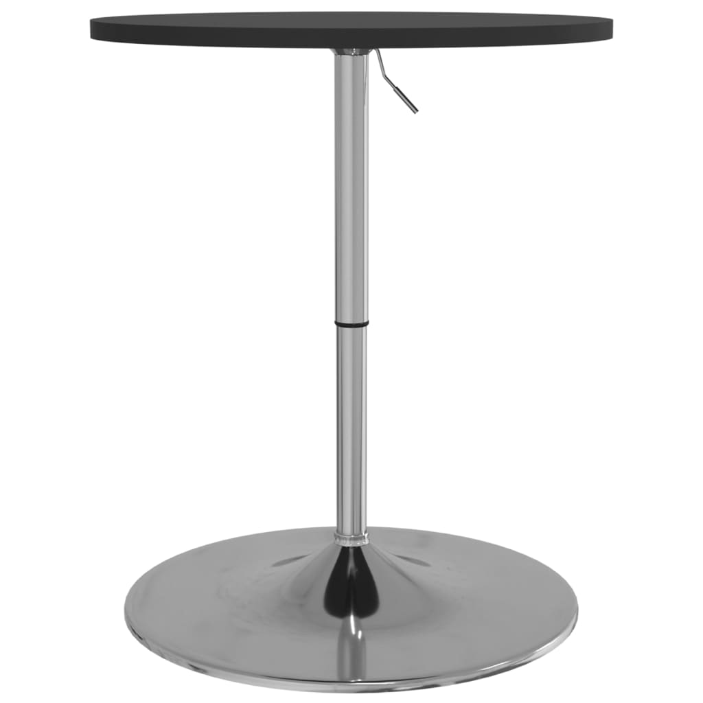 Mesa Alta De Bar Madera Ingeniería Y Acero Negra