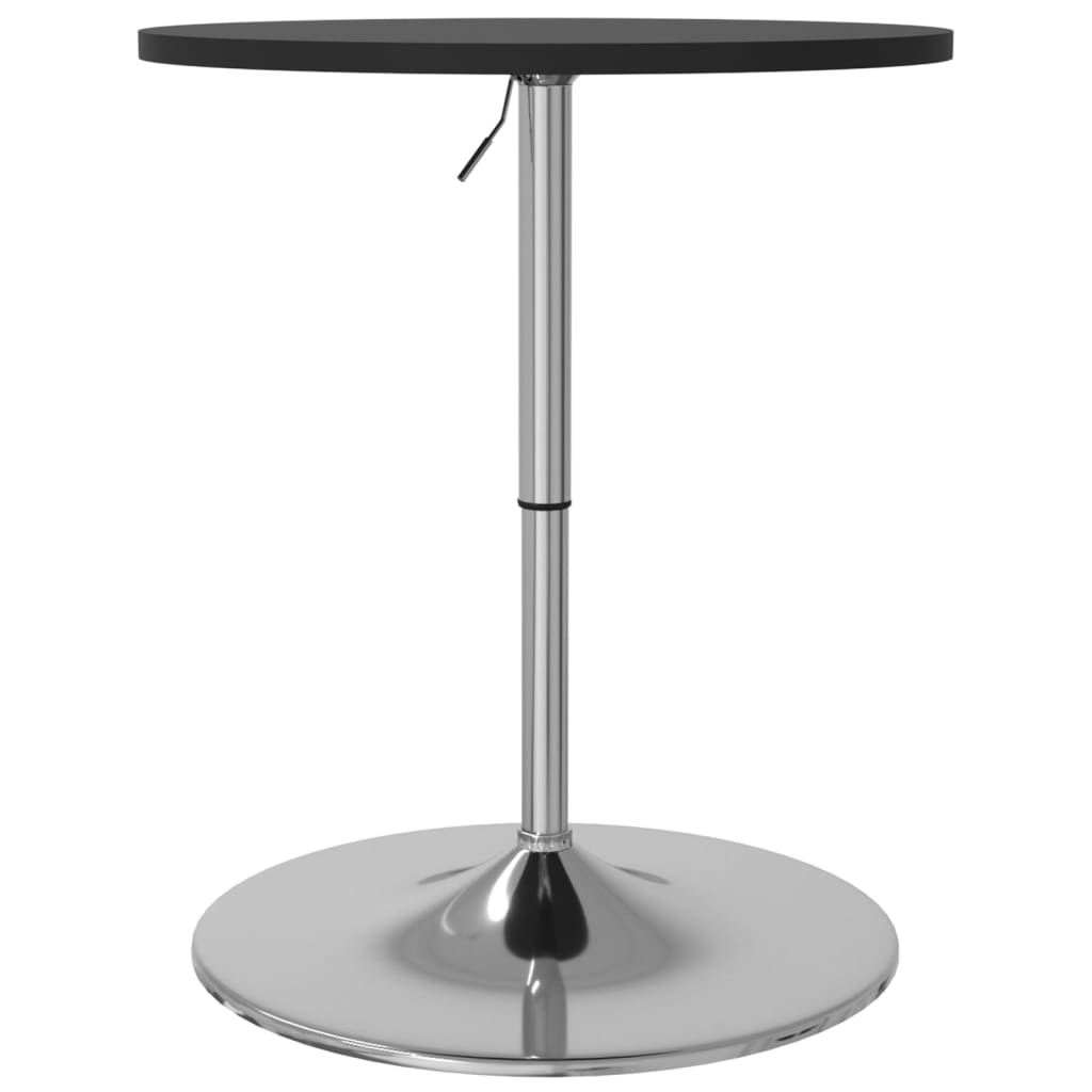Mesa Alta De Bar Madera Ingeniería Y Acero Negra