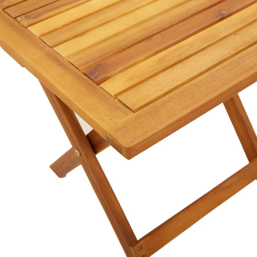 Tumbona Madera Maciza De Acacia Y Tela Roja