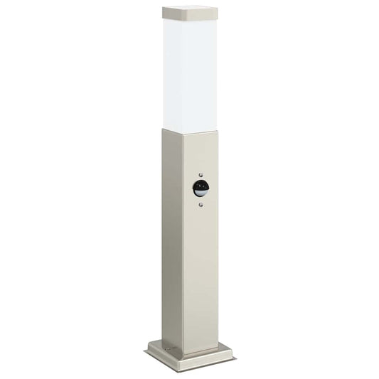 Baliza Luminosa Con Sensor De 50 Cm, Acero Inoxidable, Ip44
