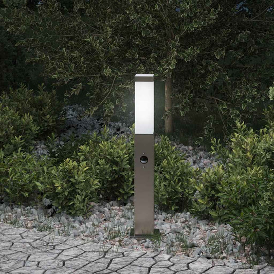 Baliza Luminosa Con Sensor De 50 Cm, Acero Inoxidable, Ip44