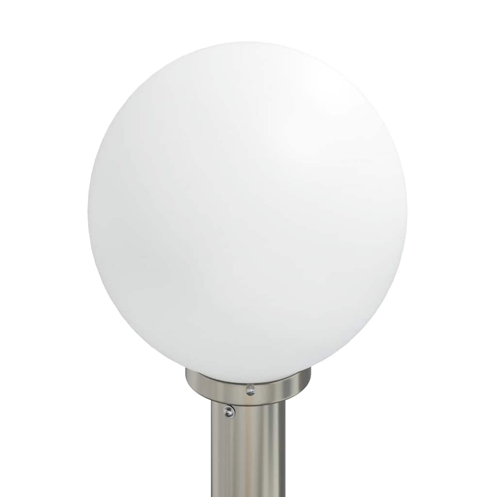 Baliza Luminosa Con Sensor Y Toma De Corriente, 120 Cm, Acero Inoxidable, Ip44