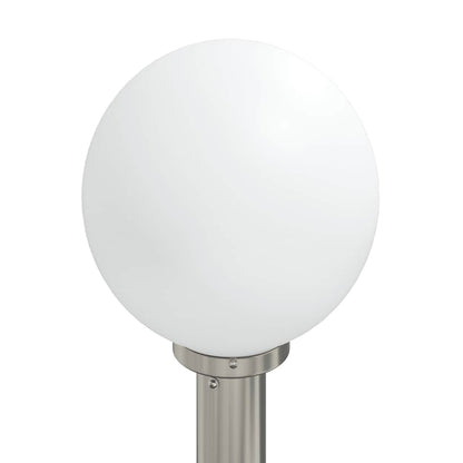 Balizas De Luz Con Sensor Y Tomacorriente, 3 Unidades, 120 Cm, Acero Inoxidable, Ip44