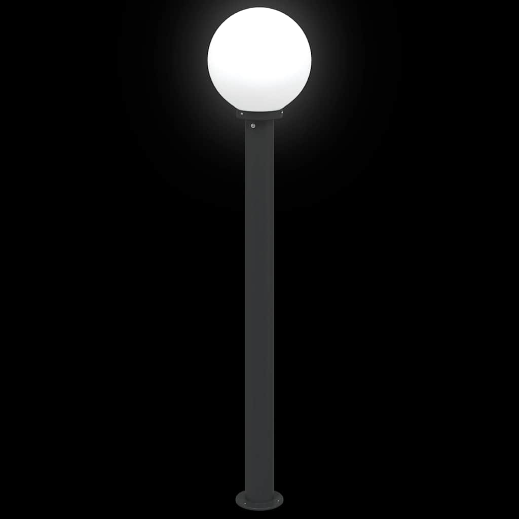 Baliza De Luz De 120 Cm, Color Negro, Ip44