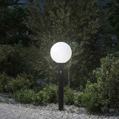 Baliza Luminosa Con Sensor De 80 Cm, Color Negro, Ip44