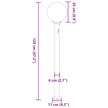 Balizas Luminosas Con Sensor, 3 Unidades, 120 Cm, Color Negro, Ip44