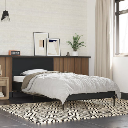 Estructura Cama Madera Ingeniería Metal 140X190 Cm
