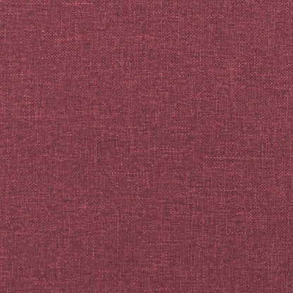 Sofá Diván Con Cojines Tela Rojo Tinto