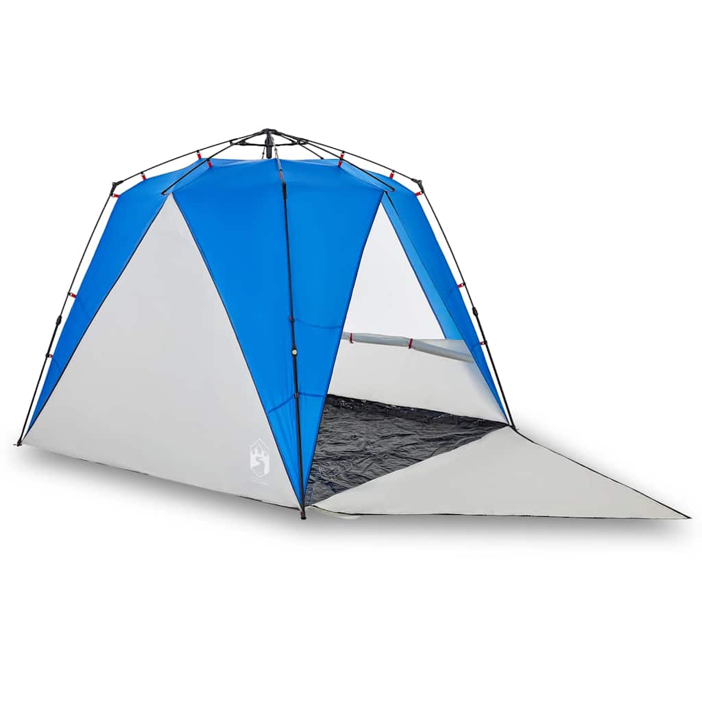 Tienda De Playa 4 Personas Impermeable Apertura Rápida Azul