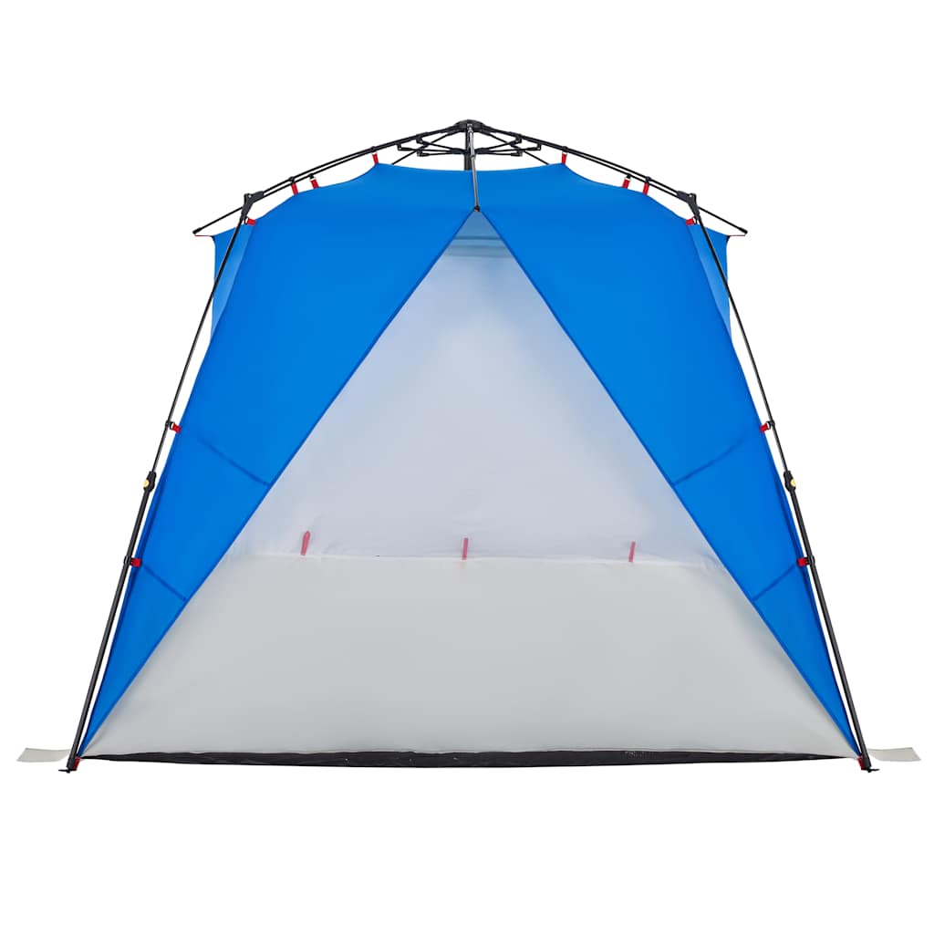 Tienda De Playa 4 Personas Impermeable Apertura Rápida Azul