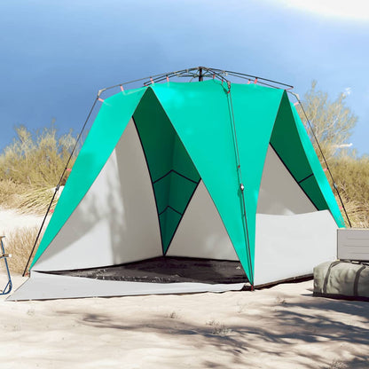 Tienda De Playa 4 Personas Impermeable Apertura Rápida Azul