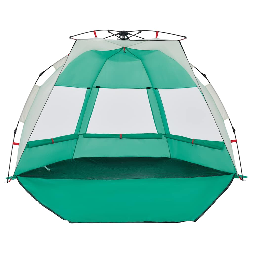 Tienda De Playa Impermeable Apertura Rápida Verde