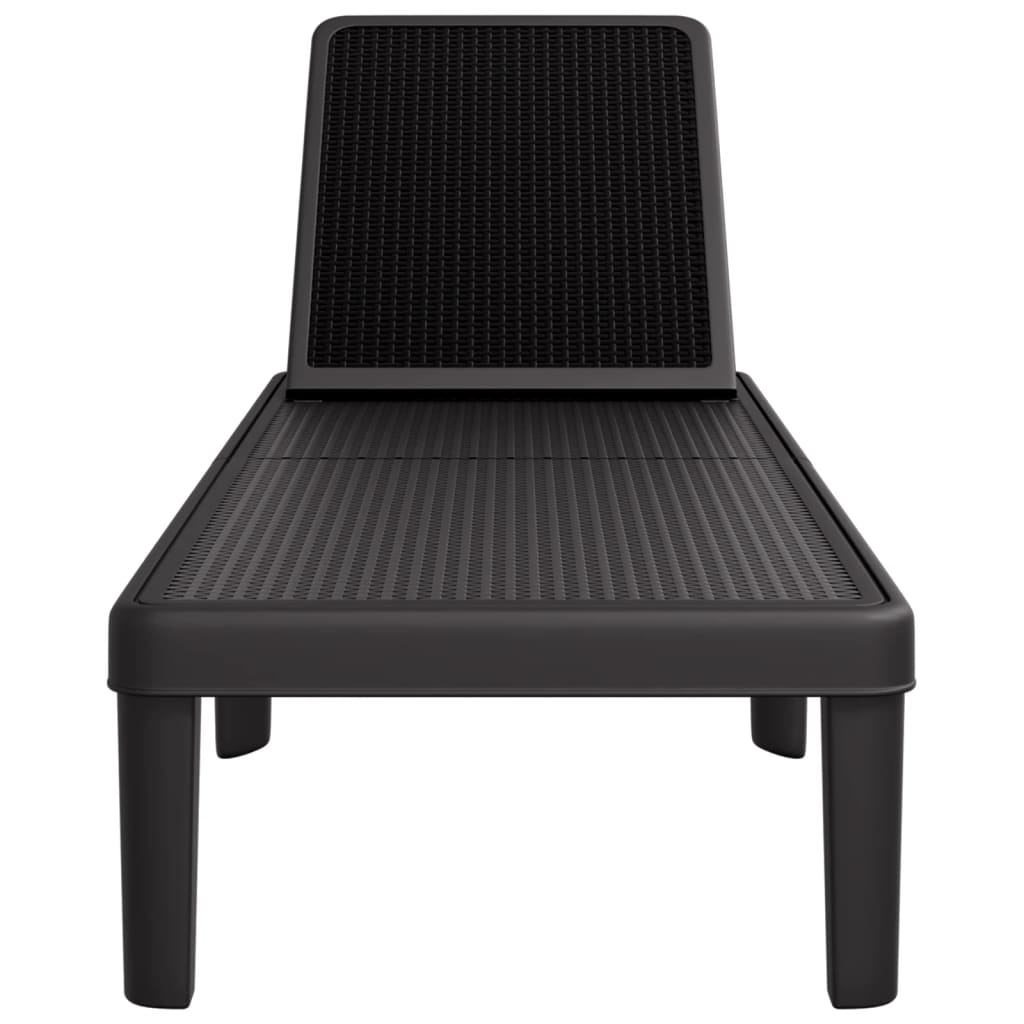 Tumbona Ajustable En 4 Alturas Polipropileno 155,5X57X28 Cm