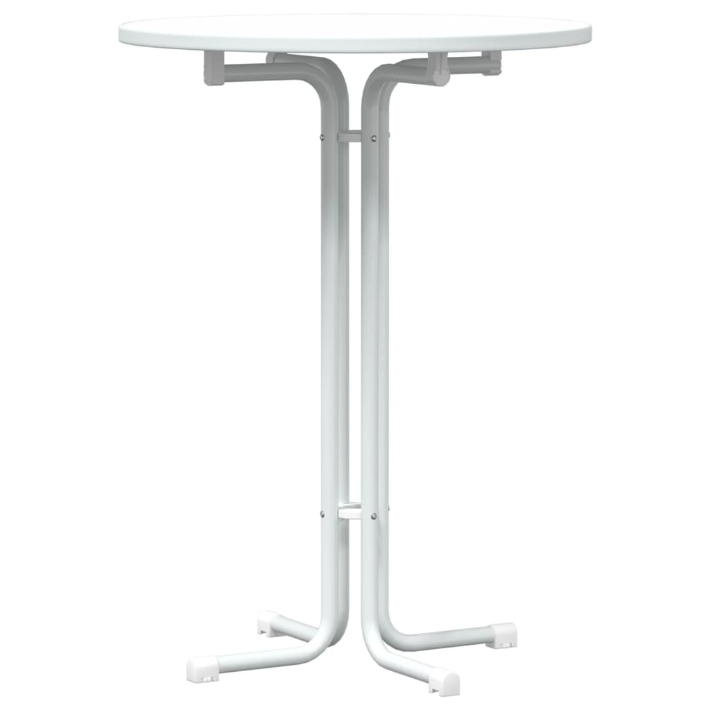 Mesa De Bar Madera Ingeniería Y Acero Ø80X110Cm