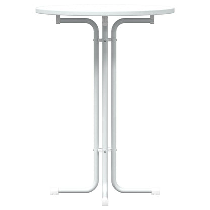 Mesa De Bar Madera Ingeniería Y Acero Ø80X110Cm