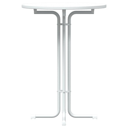 Mesa De Bar Madera Ingeniería Y Acero Ø80X110Cm