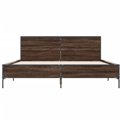 Estructura Cama Madera Ingeniería Metal 140X190 Cm