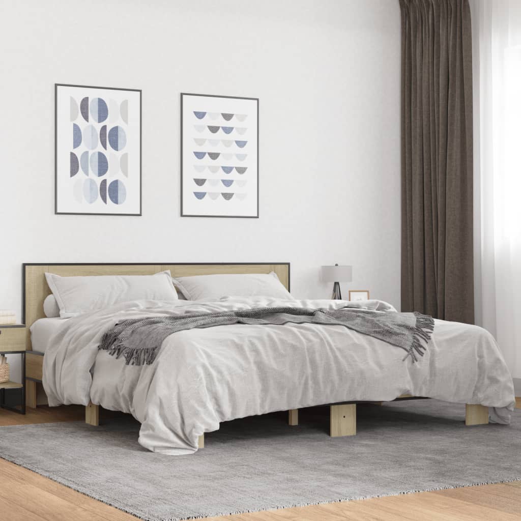 Estructura Cama Madera Ingeniería Metal