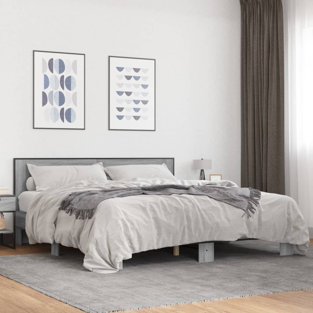 Estructura Cama Madera Ingeniería Metal