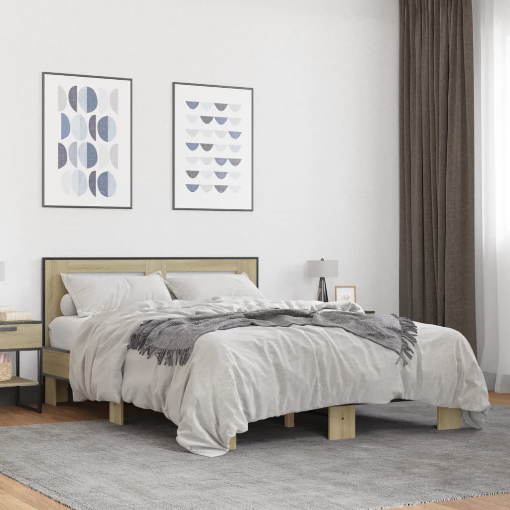 Estructura Cama Madera Ingeniería Metal