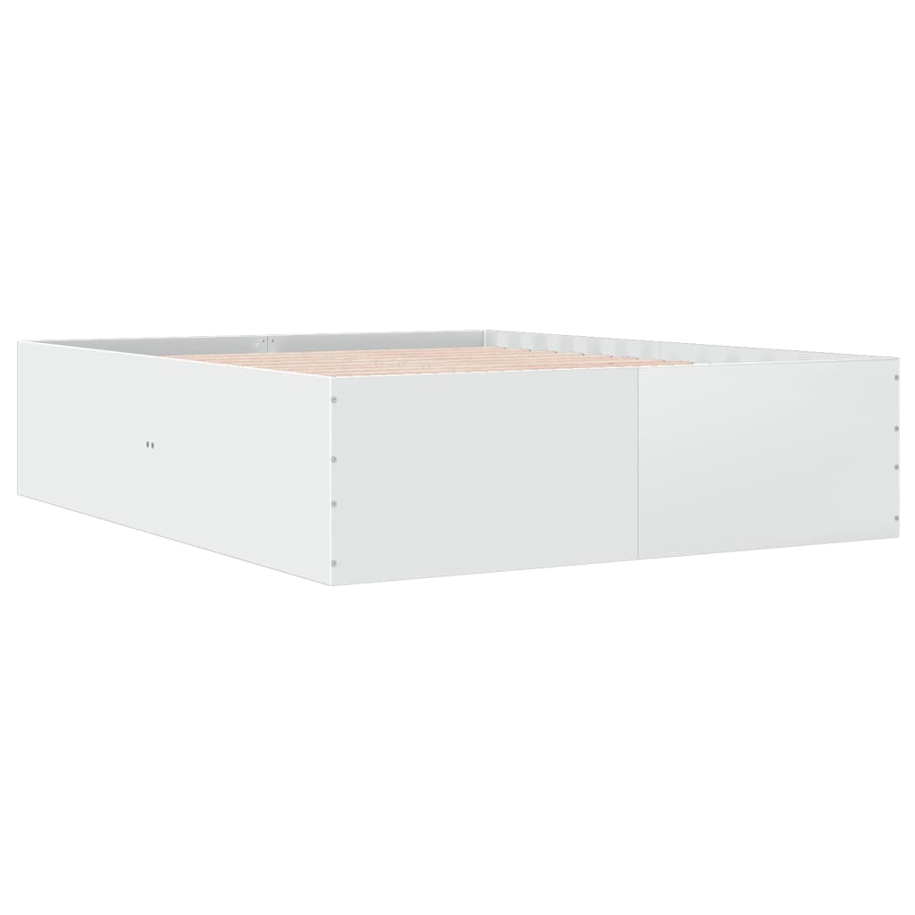Estructura De Cama Madera De Ingeniería Blanca