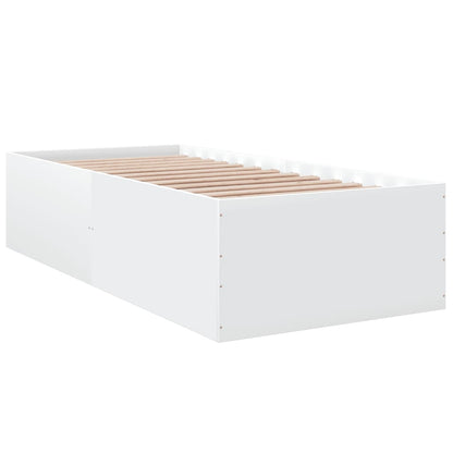 Estructura De Cama Madera De Ingeniería Blanca