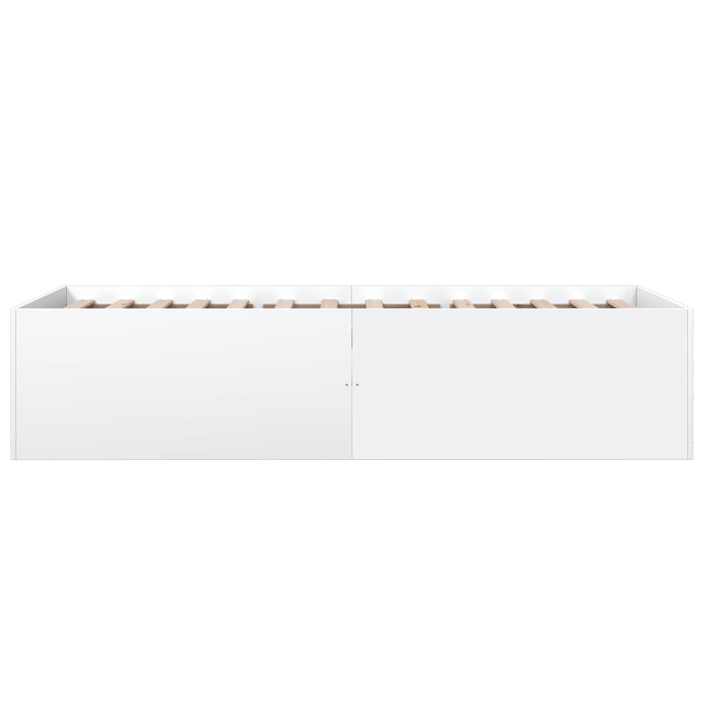 Estructura De Cama Madera De Ingeniería Blanca