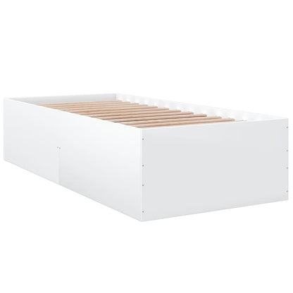 Estructura De Cama Madera De Ingeniería Blanca