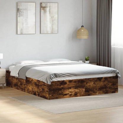 Estructura De Cama Madera De Ingeniería 150X200Cm