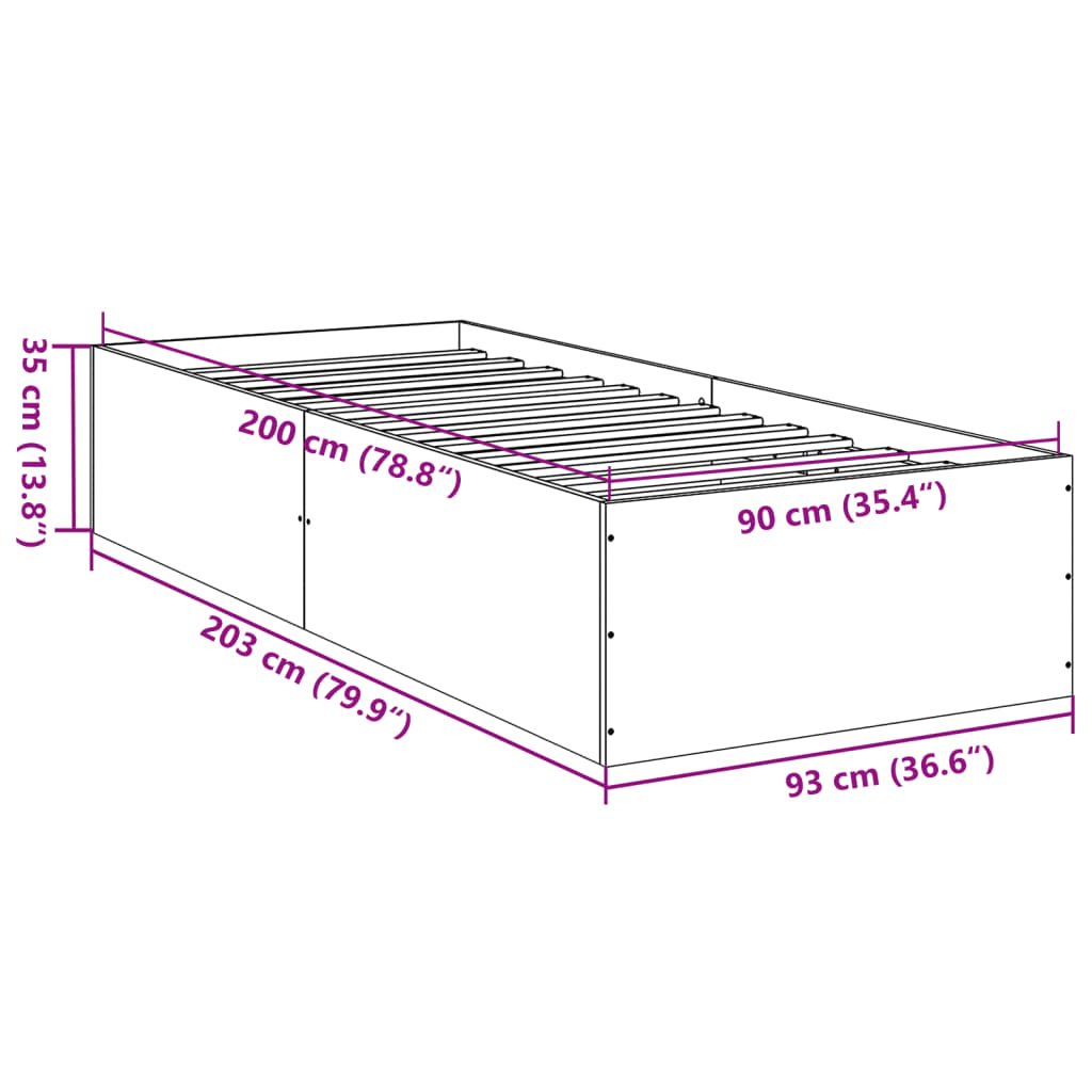 Estructura De Cama Madera De Ingeniería