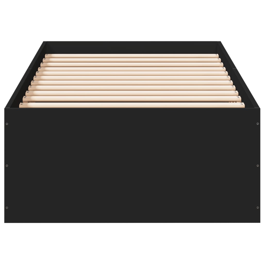 Estructura De Cama Madera De Ingeniería Negra