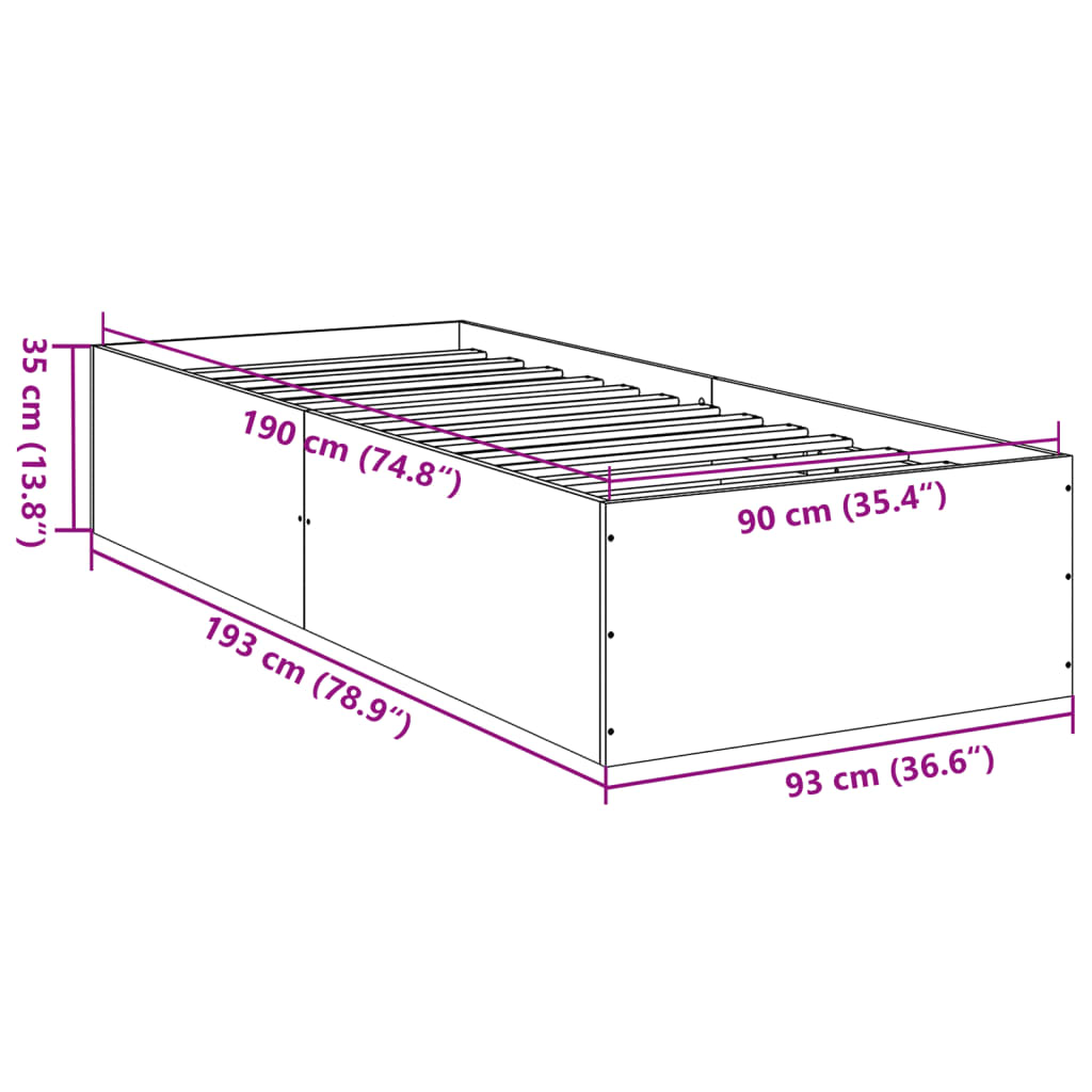 Estructura De Cama Madera De Ingeniería