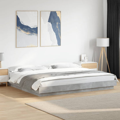 Estructura Cama Con Luces Led Madera