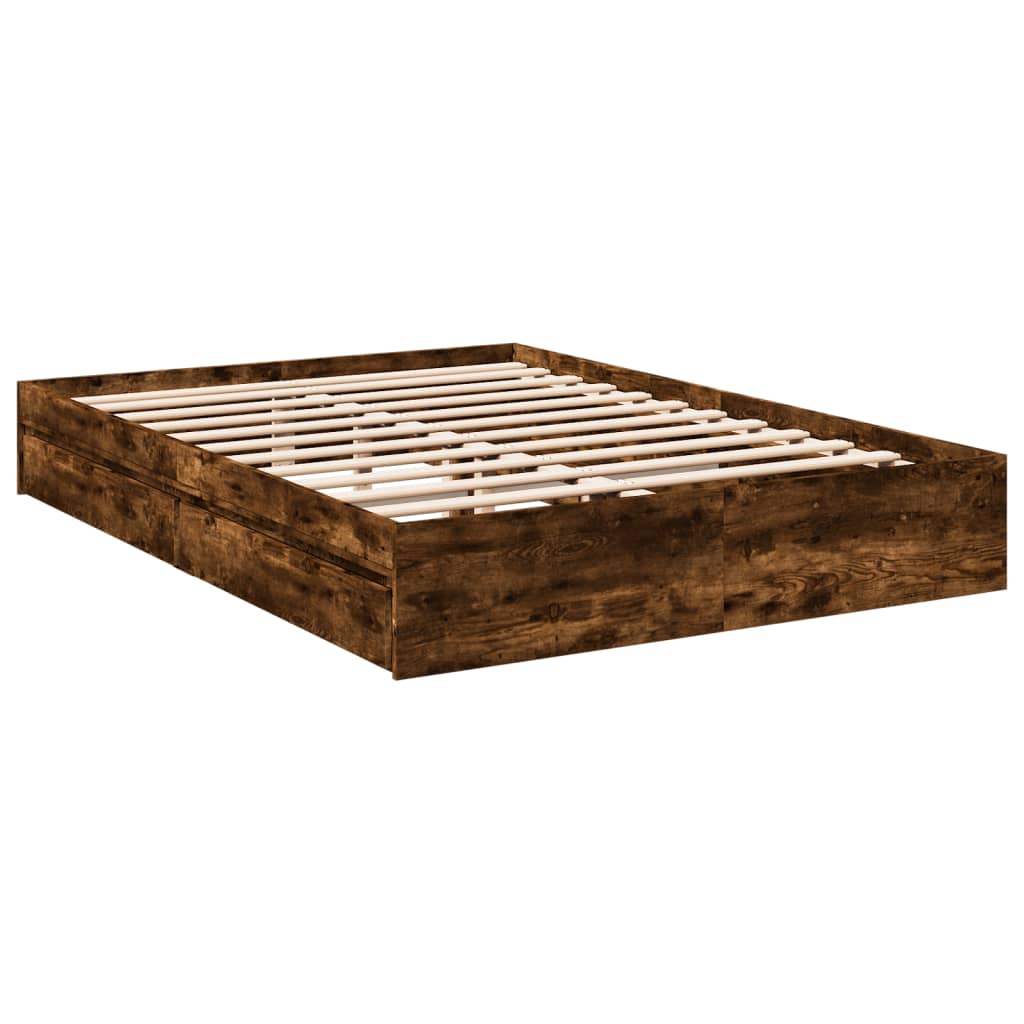 Cama Con Cajones Madera De Ingeniería