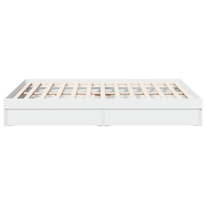 Estructura Cama Con Cajones Madera Ingeniería Blanca