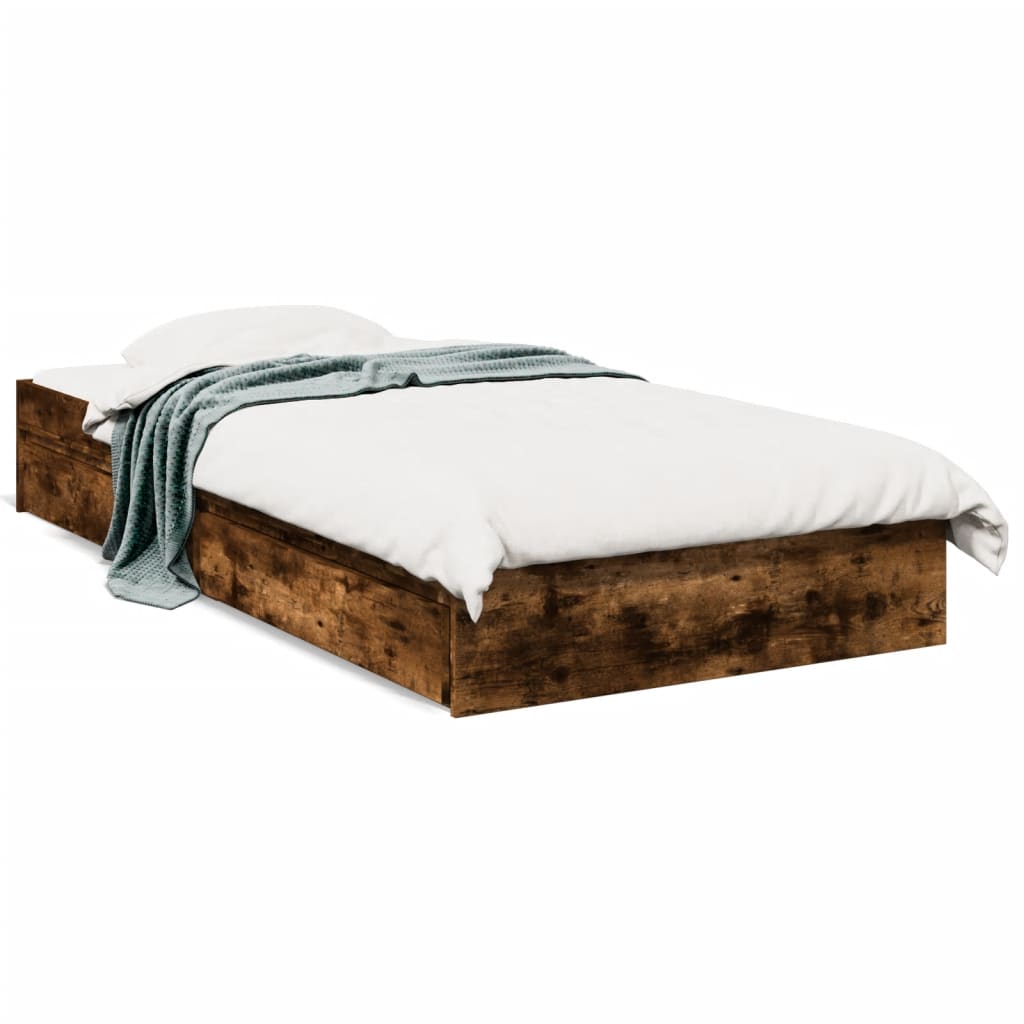 Cama Con Cajones Madera De Ingeniería